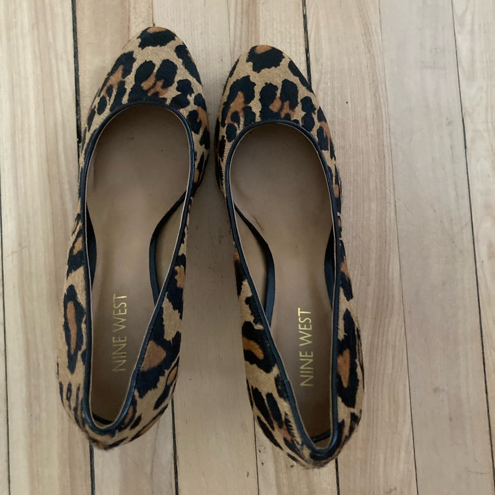 Cheetah calf hair heels